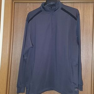 Greg Norman gray and black 1/4 zip pullover